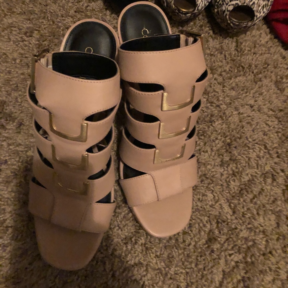 Calvin Klein platform heel